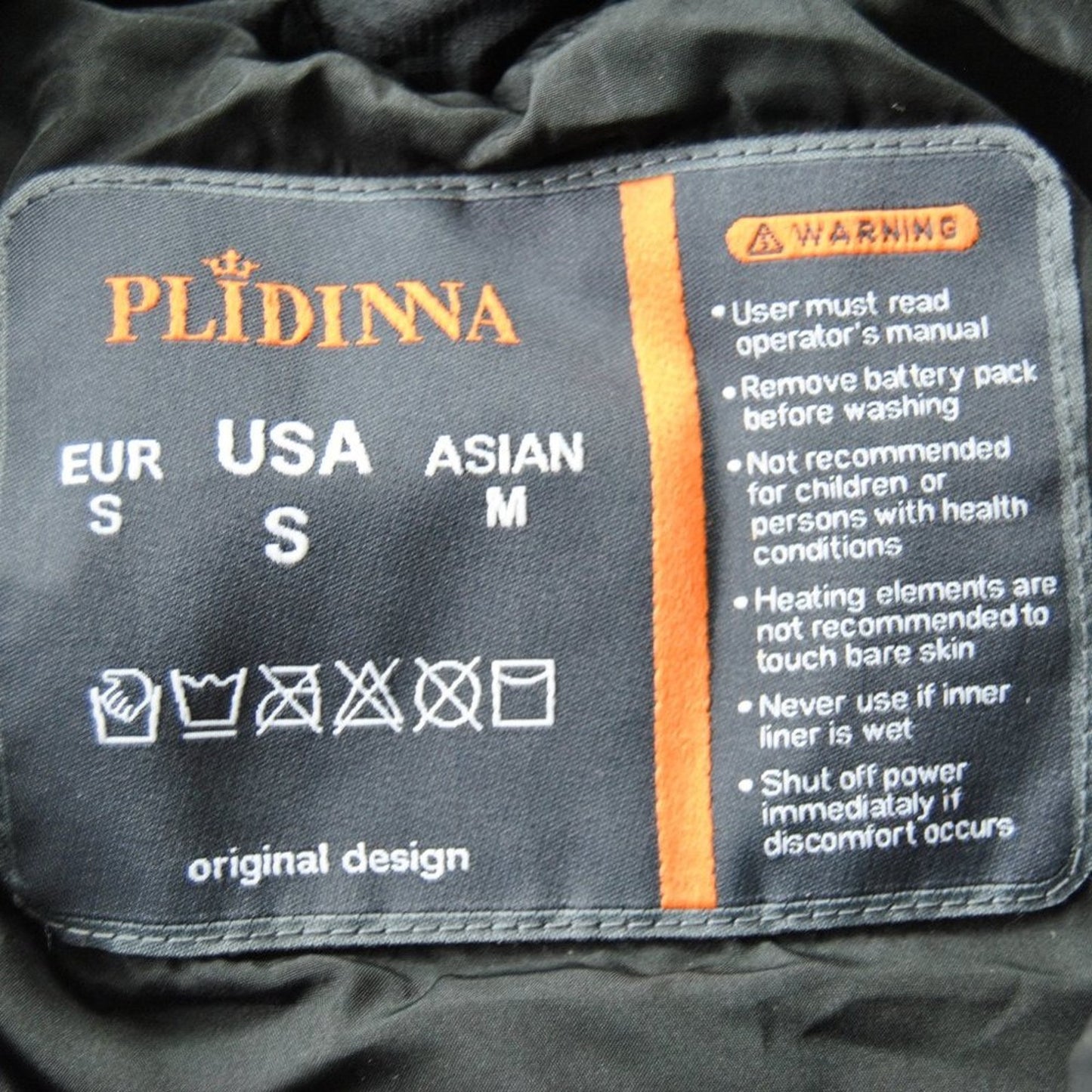 Plidinna Small Heated Vest Small Black New with Carrying Case