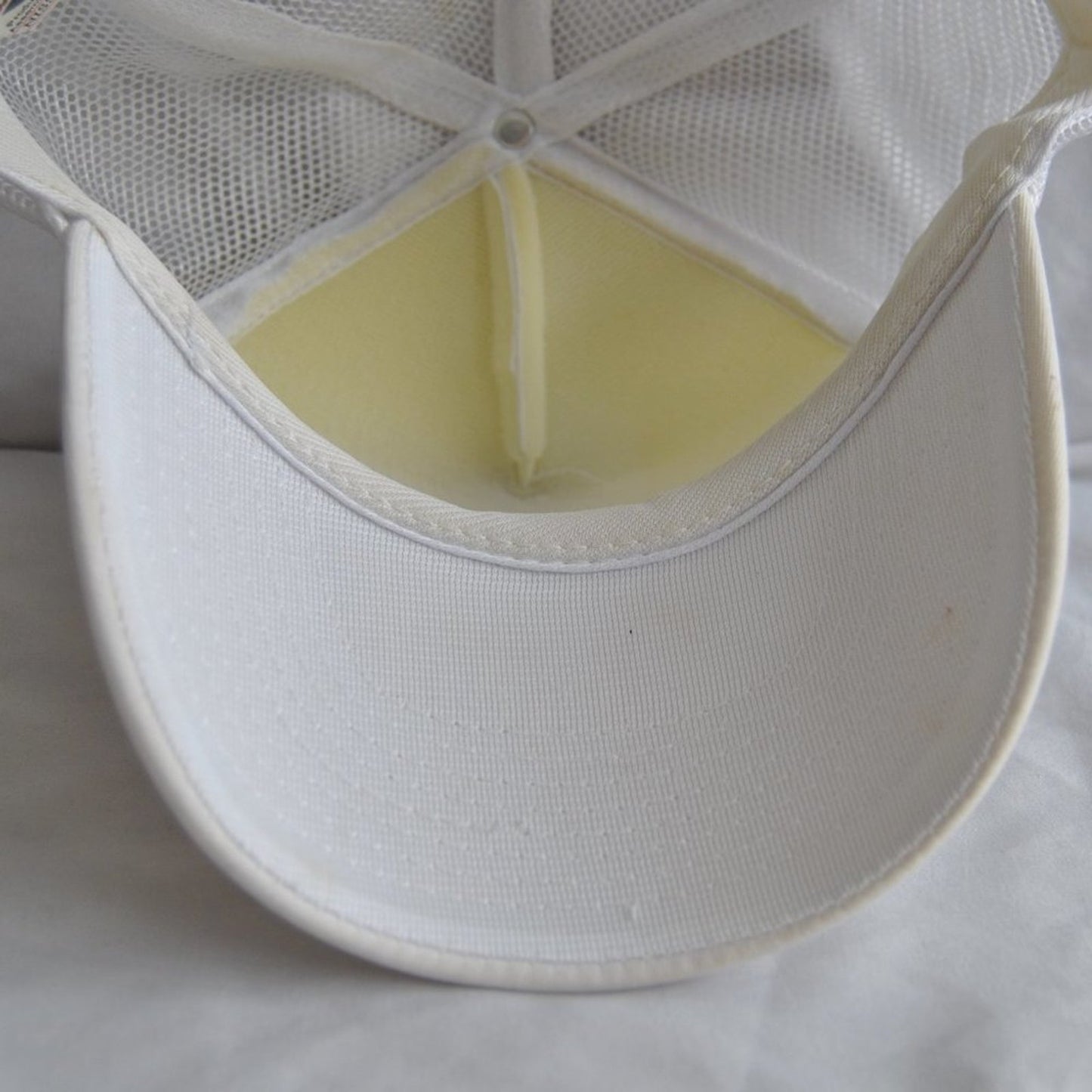 The Winston Vintage White Snap Back Trucker Hat