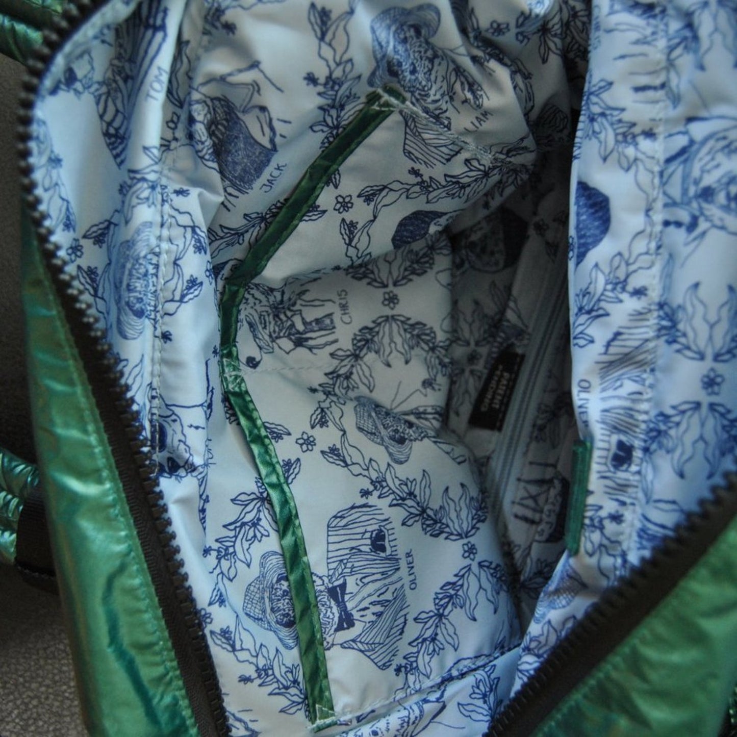 Oliver Thomas x Pelton Very Rare Teal Duffle Bag w/ Small Inner Tote