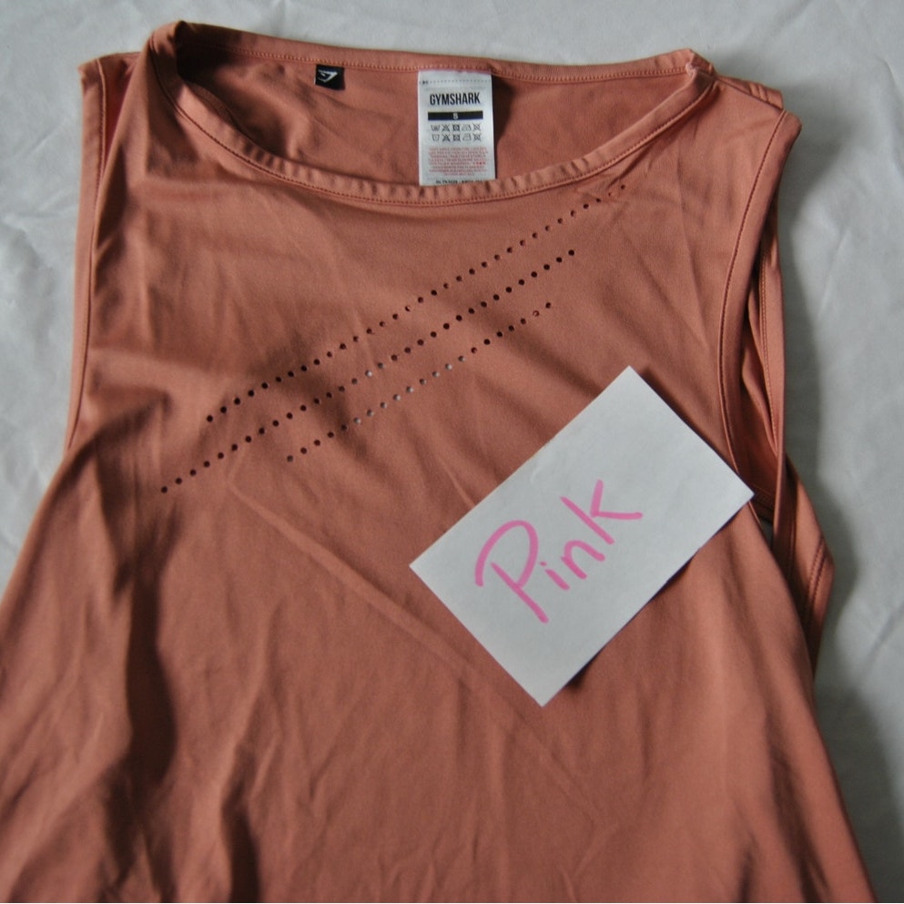 Gymshark Small Pink(ish) Open Back Tank Top