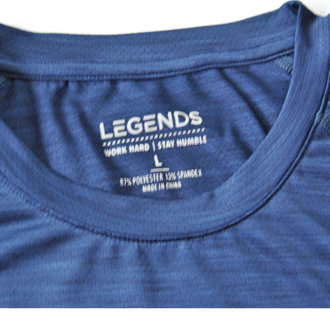 Legends Enzo Tee Anti-microbial & Moisture wicking Navy Blue Short Sleeve Shirt