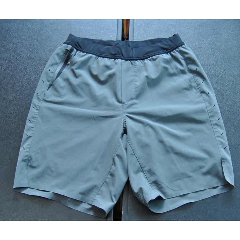 Ten Thousand Small Gray & Black Interval Shorts w/ Pockets
