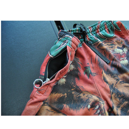 Akoo Hunter Trapper Small Lion & design Pattern Shorts w/ Pockets