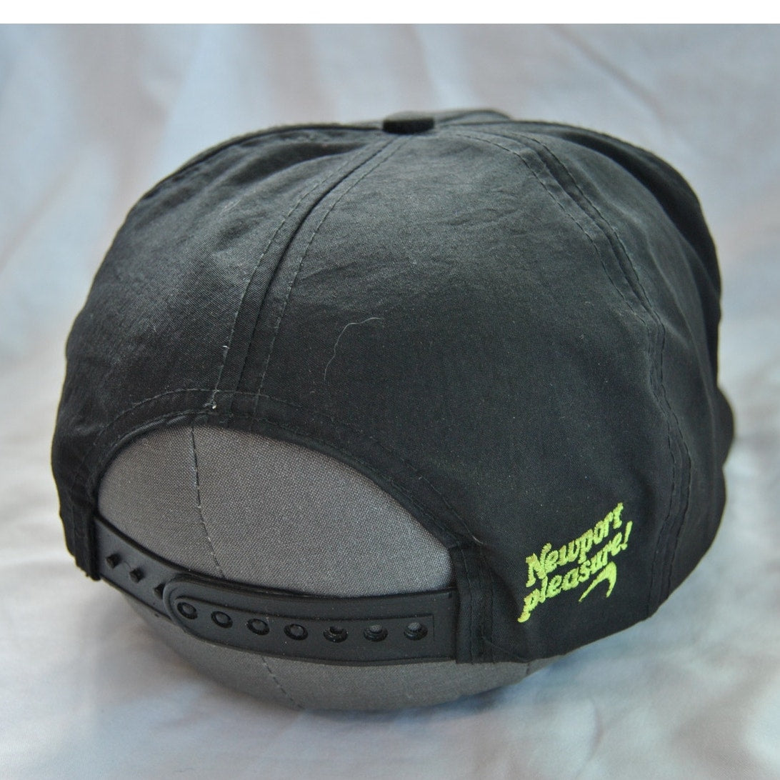Vintage 90s Newport Pleasure Black Promo Black & Green Snapback Hat