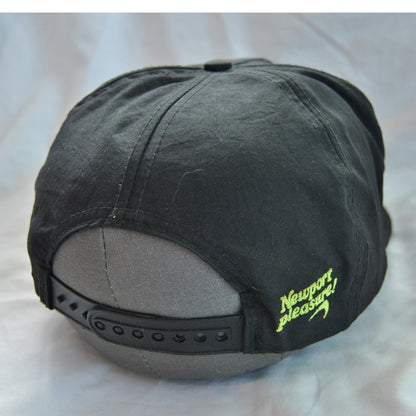 Vintage 90s Newport Pleasure Black Promo Black & Green Snapback Hat