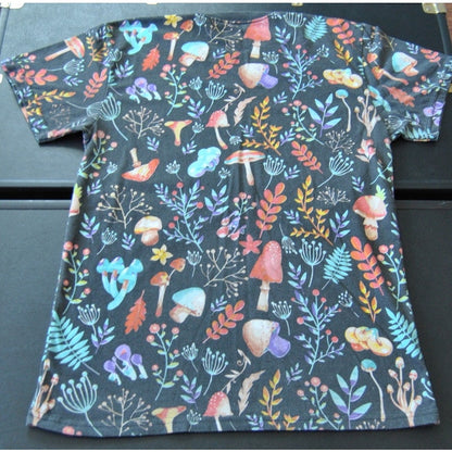 Trippy Fresh Laundry Medium Mushroom Design Short Sleeve Shirt