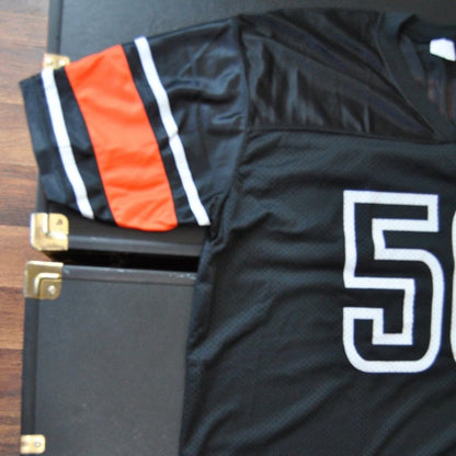 Jägermeister X-Large Black and Orange #56 Football Jersey