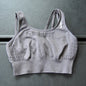 Gymshark Gray Sports Bra w/ White Logo