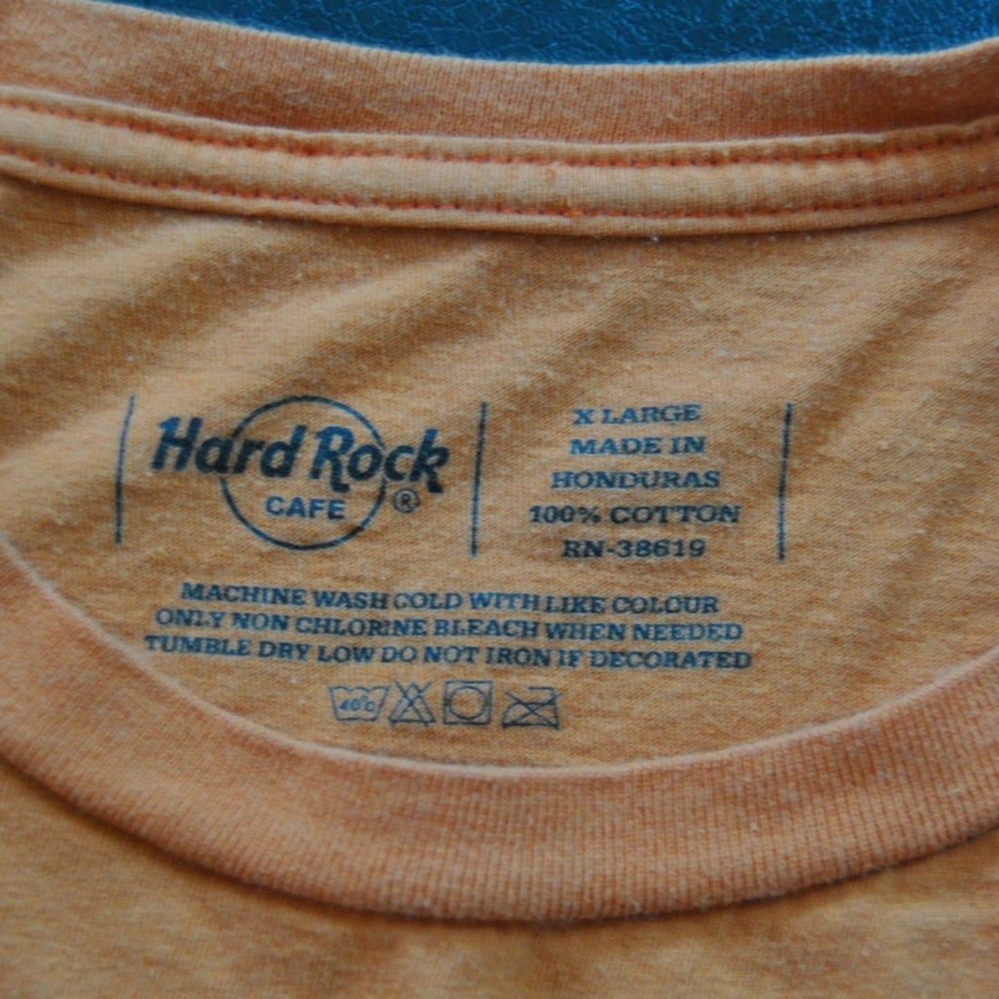 Hard Rock Cafe Key West Save the Planet X-Large Orange Short Sleeve Shirt