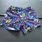 Maamgic Blue Pattern 2 in 1 Stretch Short Lined Gym Shorts