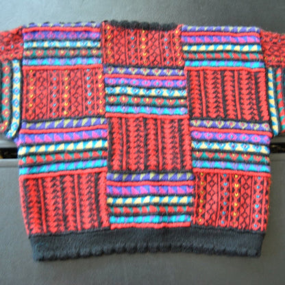 The Peruvian Connection Handmade Sweater Red Petite