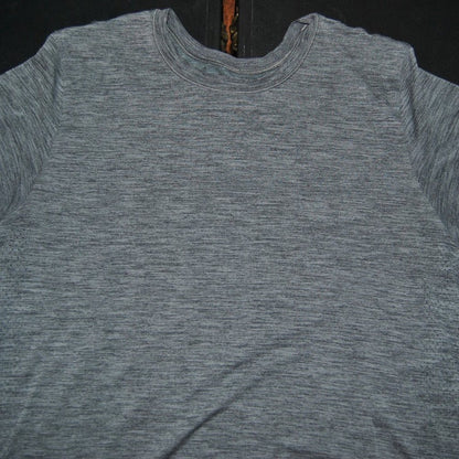 Lululemon Large Gray Short Sleeve Shirt "Get Outside Get Sweaty"