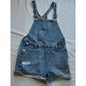 Wild Fable Dark Blue Denim Jean Overalls Shorts Small