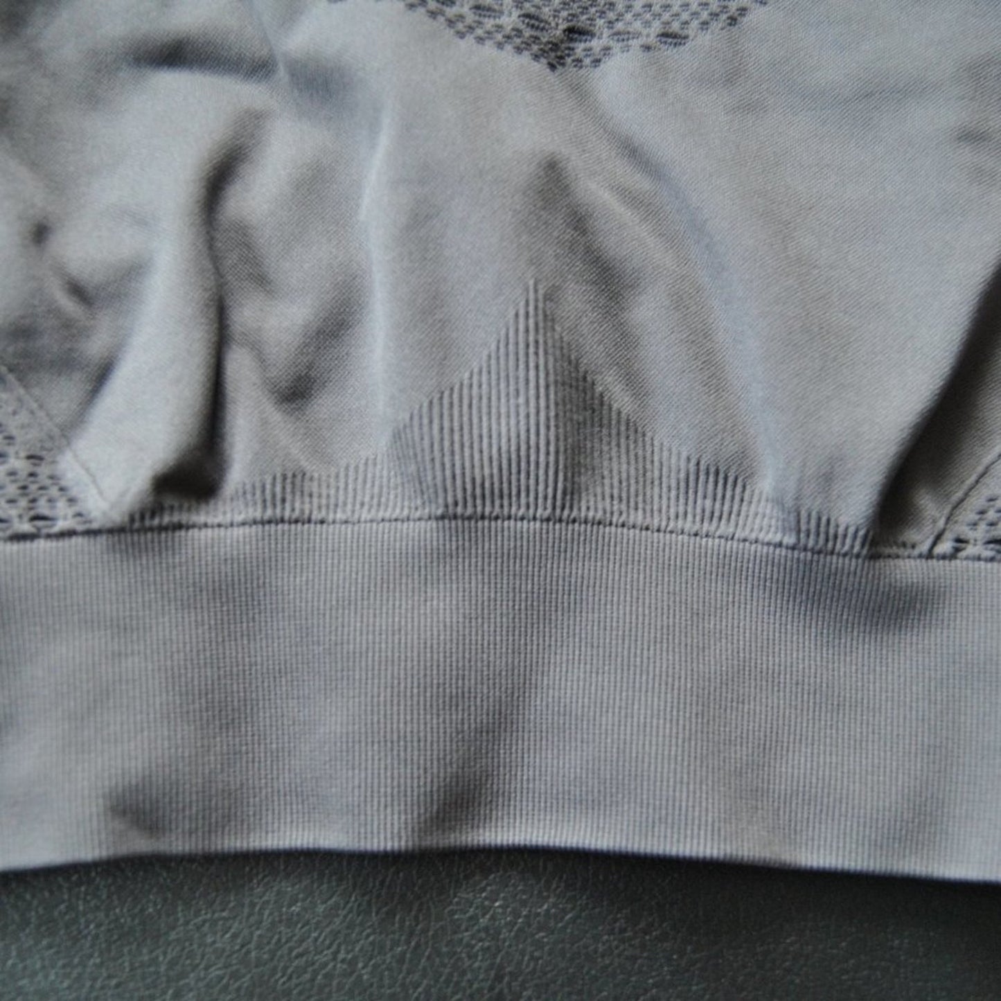 Gymshark Gray Sports Bra w/ White Logo