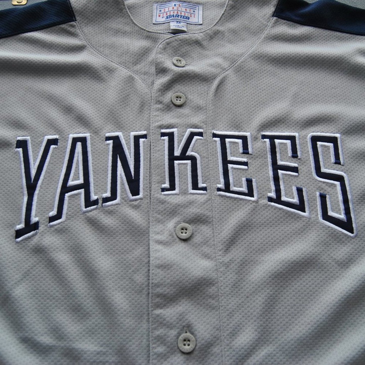 New York Yankees Vintage Medium Gray & Blue Starter Jersey