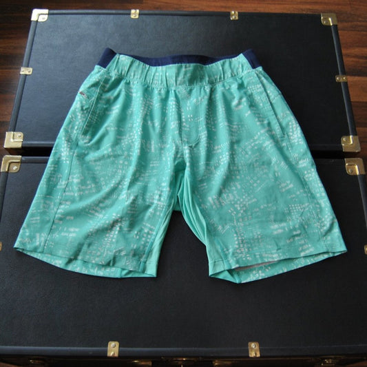 Lululemon Medium/Large Teal Blue Athletic Hybrid Shorts