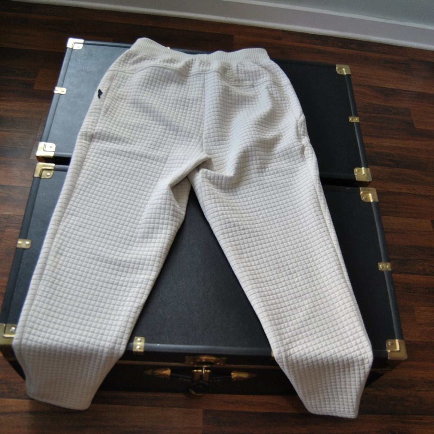 Lululemon Tan Lab Kosaten Textured Grid Jogger Sweatpants w/ Pockets Size: 10