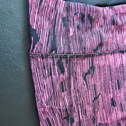 Lululemon Leggings with Pockets Pink and Black Size 6