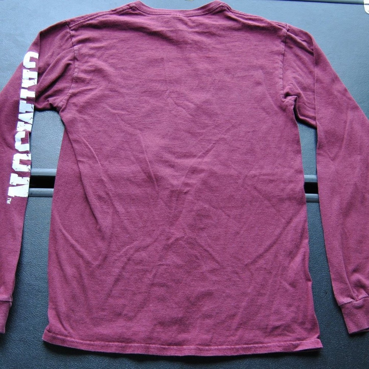 Harvard Crimson Ve Ri Tas Small Crimson Delta Pro Weight Long Sleeve Shirt