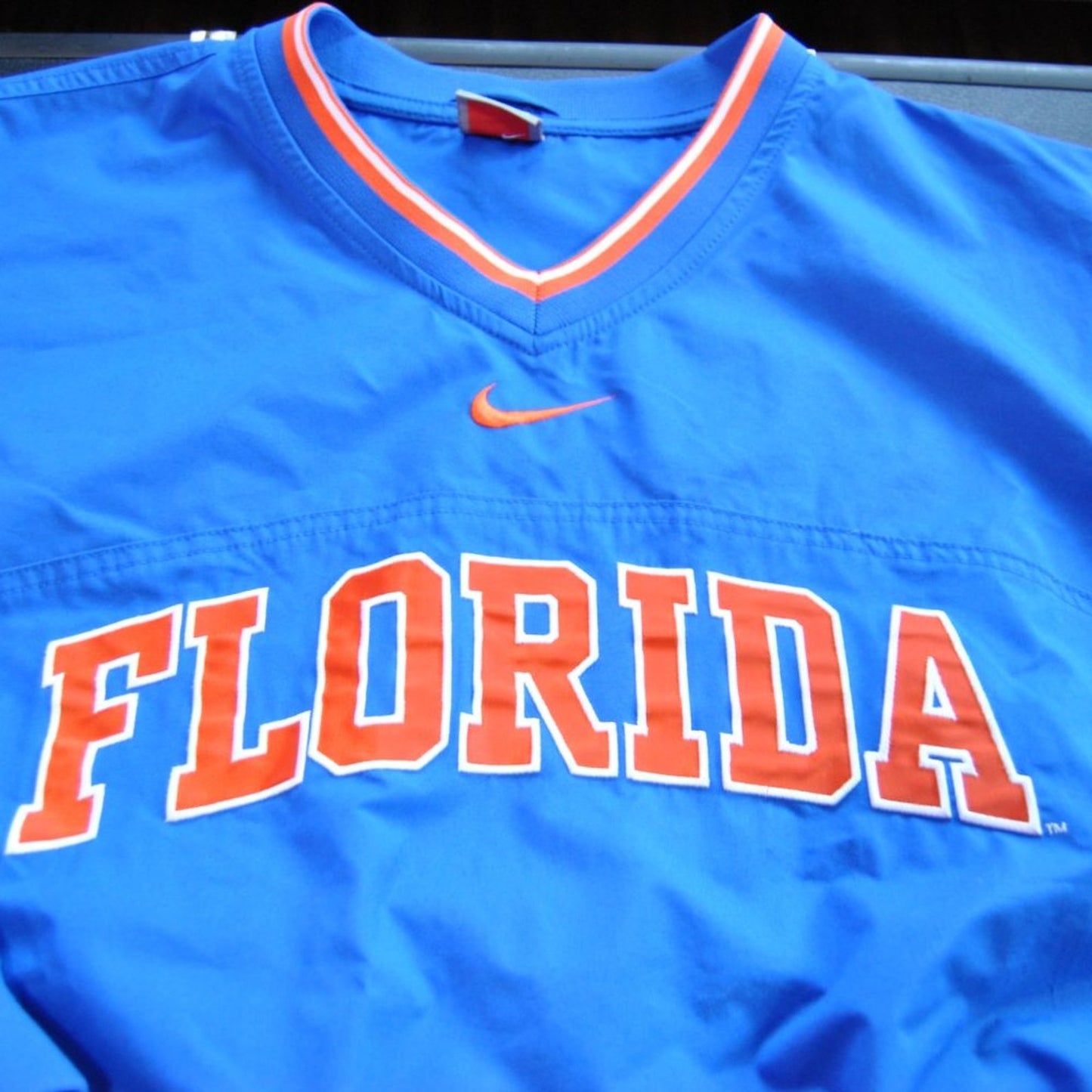 Nike Florida Gators XXL Orange & Blue Lightweight Pullover Jacket w/ Pockets