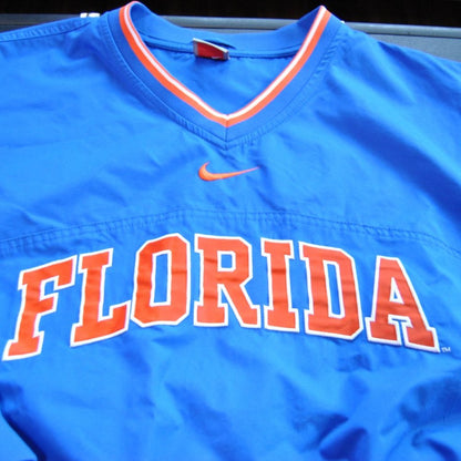 Nike Florida Gators XXL Orange & Blue Lightweight Pullover Jacket w/ Pockets