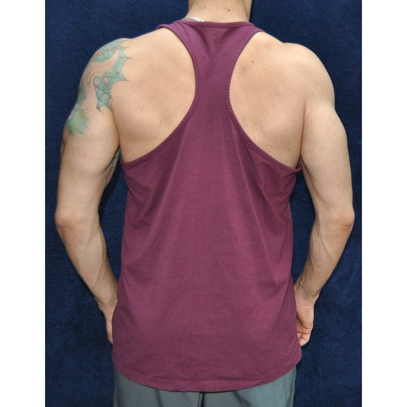 Alphalete PBNS Medium Purple/Maroon and Black Tank Top