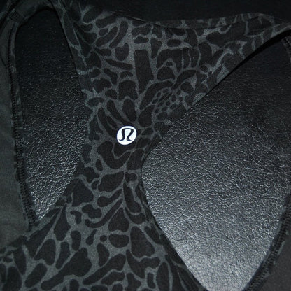 Lululemon Tank Top Black Gray Design Size: 8 (No tag)