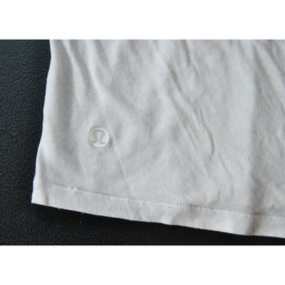 Lululemon White Crossback Tank Top