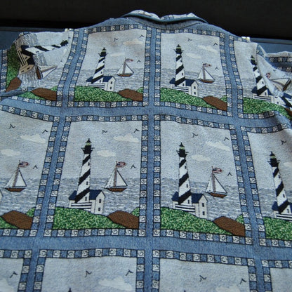 Blair Lighthouse Tapestry X-Large Blue Vintage Blazer