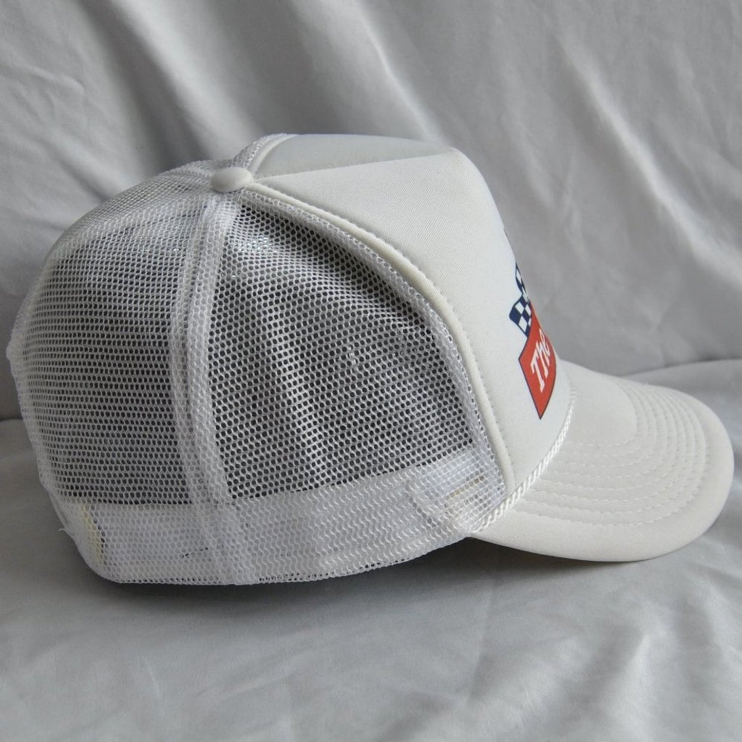 The Winston Vintage White Snap Back Trucker Hat