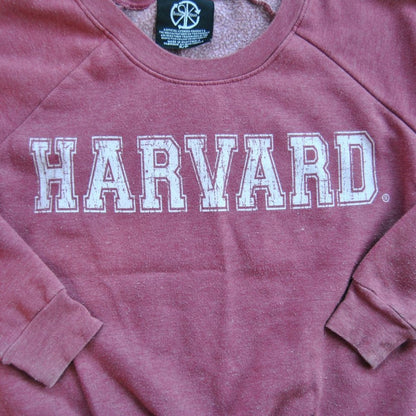 Harvard Small Crimson Red Crewneck Sweater Recycled Karma