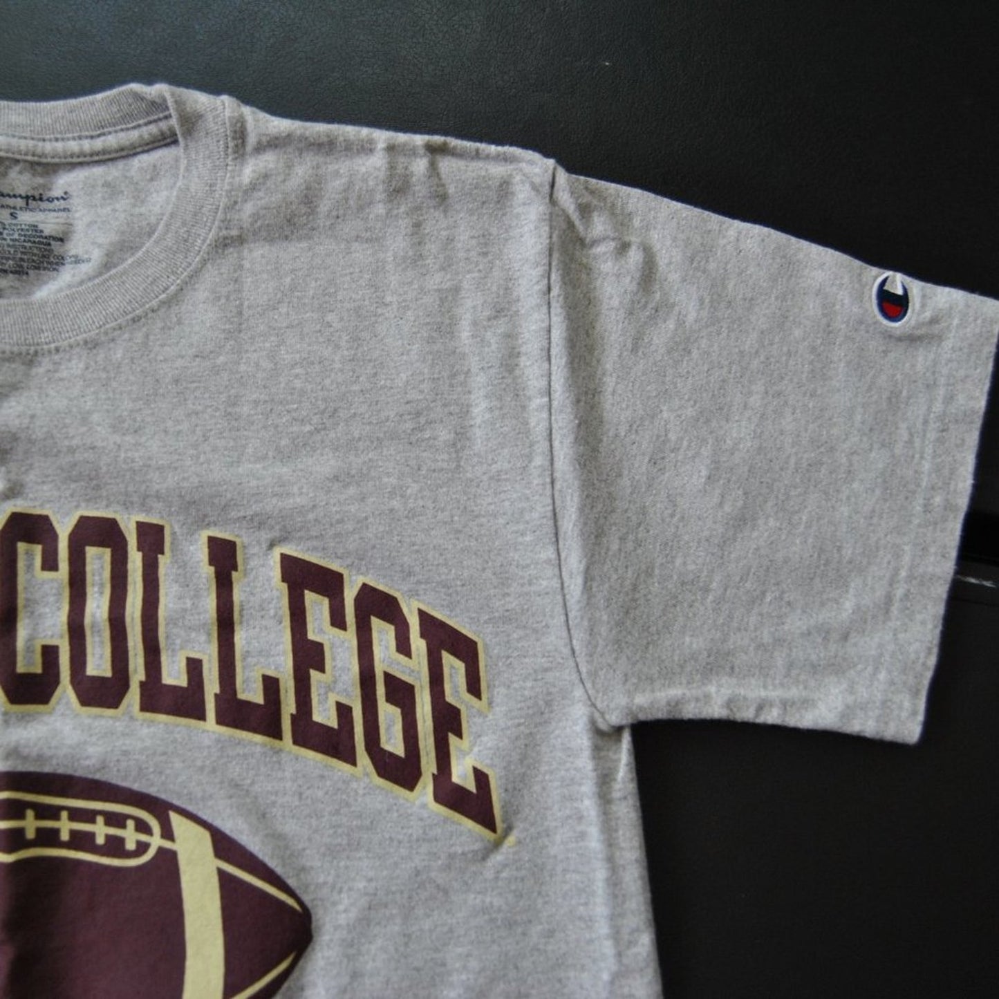 Boston College Football Small Gray Champion Short Sleeve Shirt