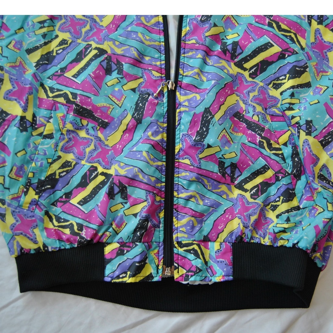The Incrowd Collection 90 Pattern Full Zip up Jacket Large