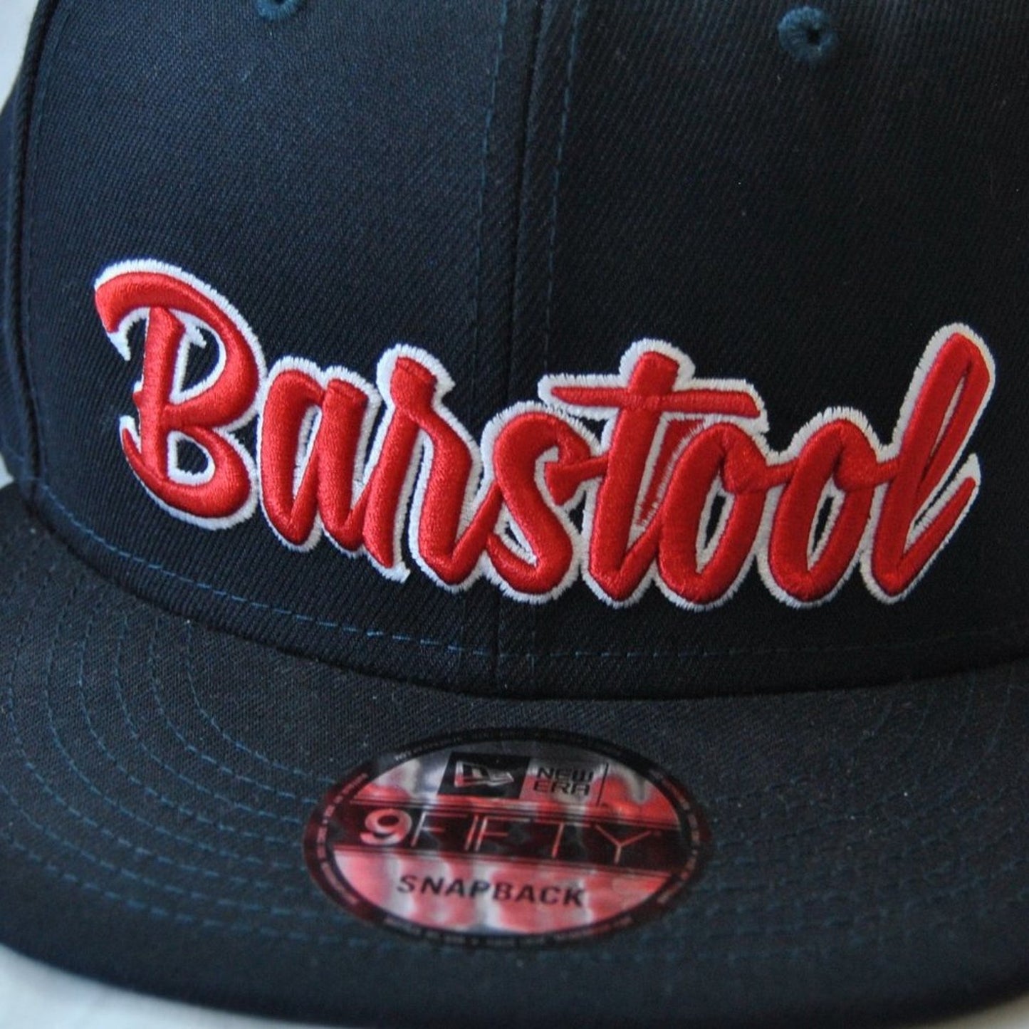 Barstool Sports New Era Navy Blue & Red Snap Back Hat (New w/ Tag)