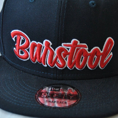 Barstool Sports New Era Navy Blue & Red Snap Back Hat (New w/ Tag)