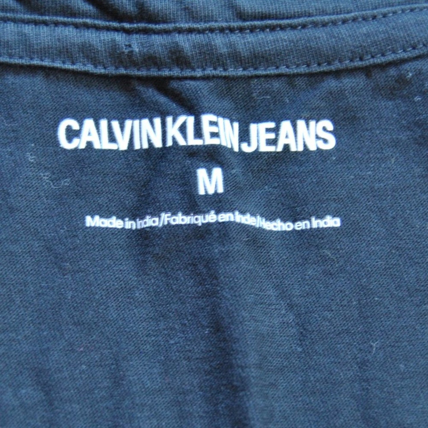 Calvin Klein Medium Black Tank Top w/ Rainbow Logo on Front