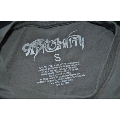 Aerosmith Get your Wings US Tour 74' Small Gray Short Sheeve Shirt