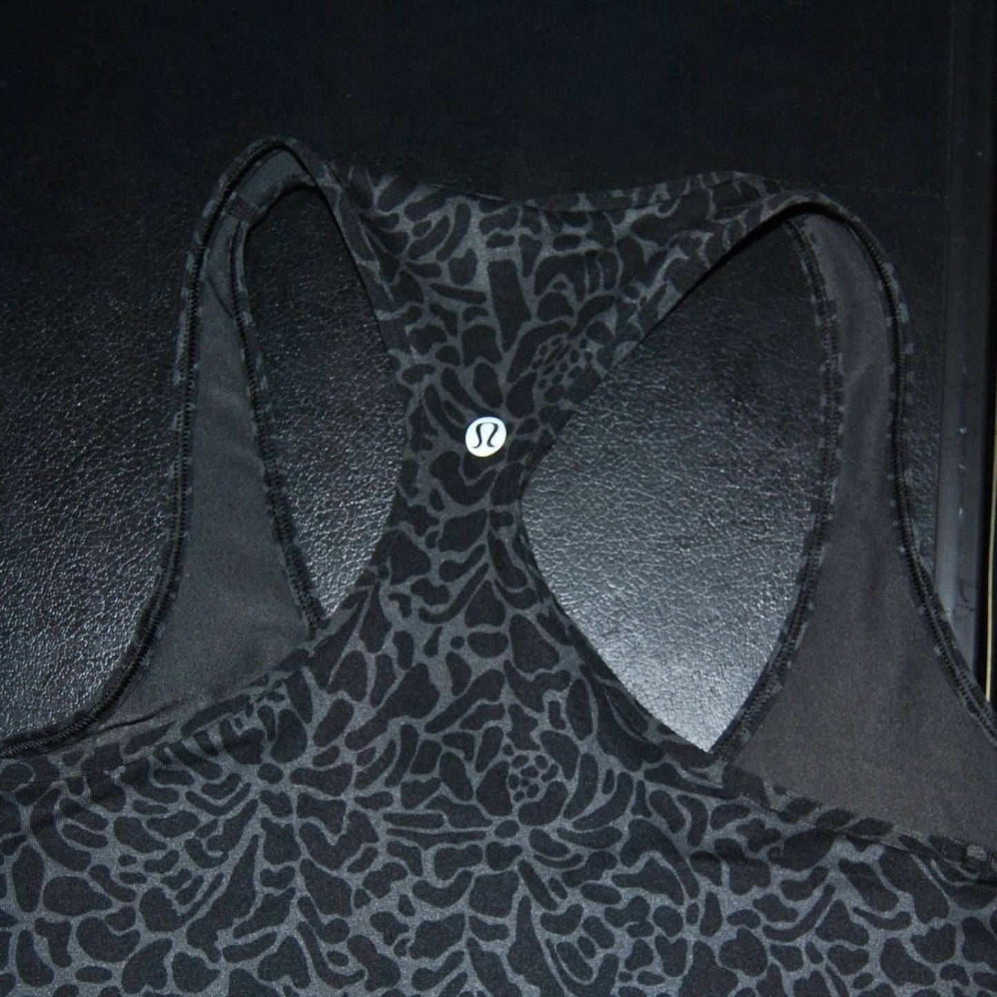 Lululemon Tank Top Black Gray Design Size: 8 (No tag)