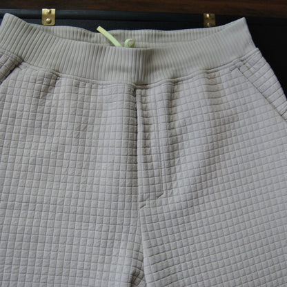 Lululemon Tan Lab Kosaten Textured Grid Jogger Sweatpants w/ Pockets Size: 10