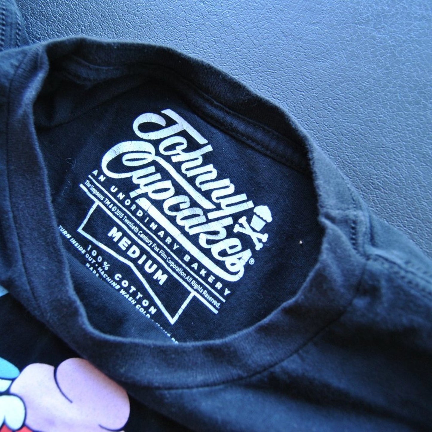 Johnny Cupcakes x The Simpsons Itchy & Scratchy Medium Black Short Sleeve
