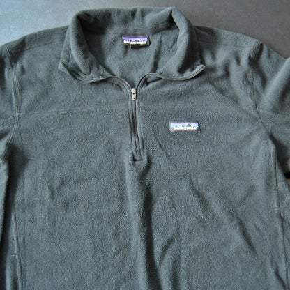 Patagonia Micro D Medium Black 1/4 Zip Fleece Pullover