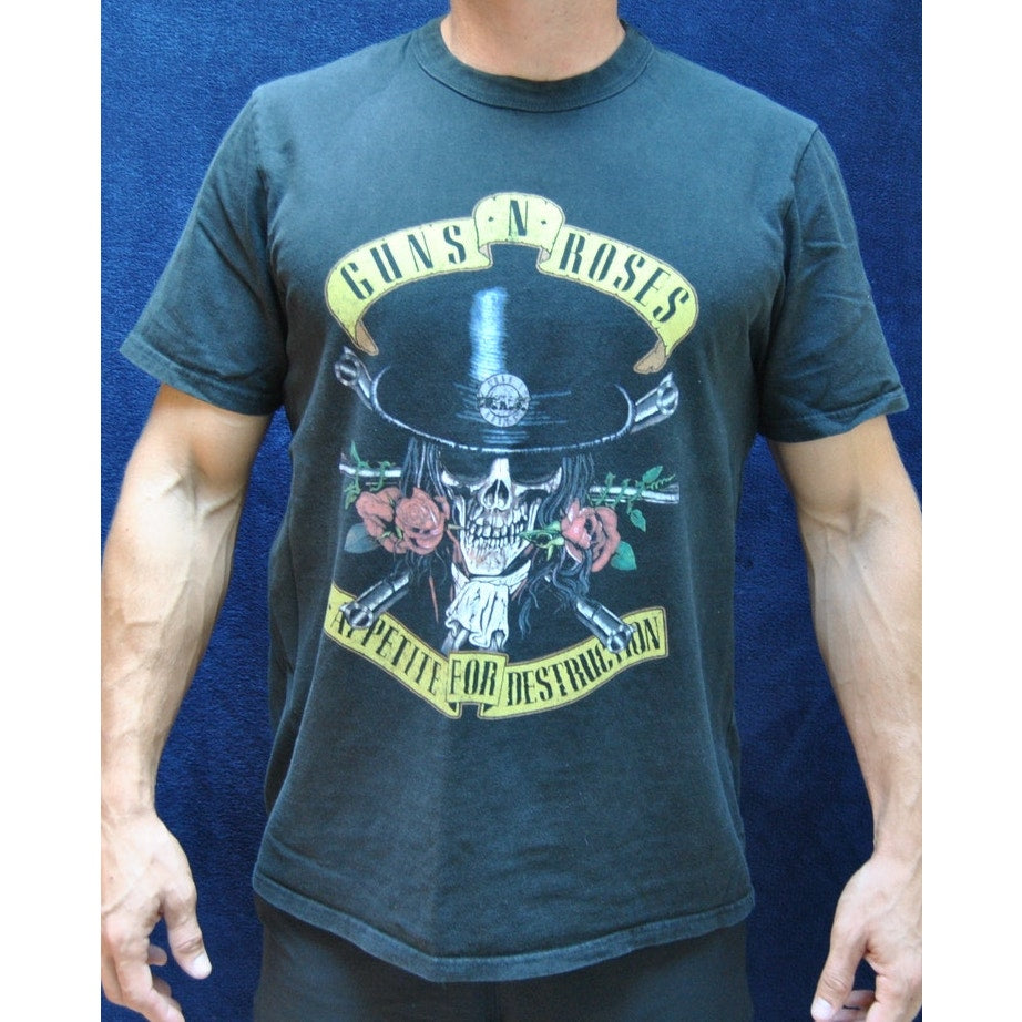 Guns and Roses Appetit for Destruction Large Black Short Sleeve Shirt