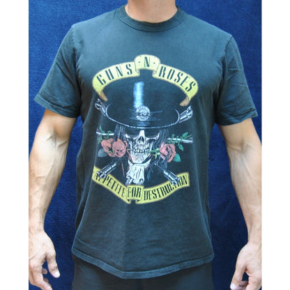 Guns and Roses Appetit for Destruction Large Black Short Sleeve Shirt