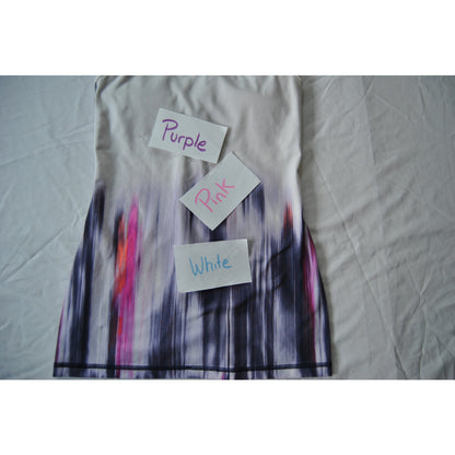 Lululemon Brushstroke Design White Tank Top