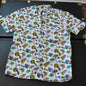 Trippy Mushroom ALAB Full Button Up Shirt Small