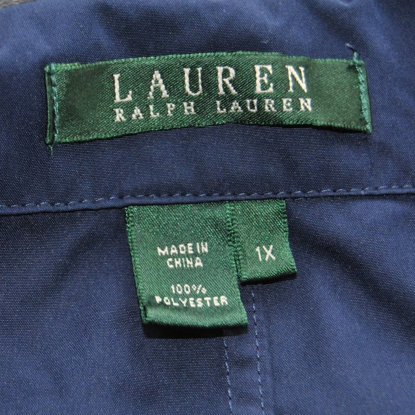 Ralph Lauren X-Large (Women's) Navy Blue Trench Coat