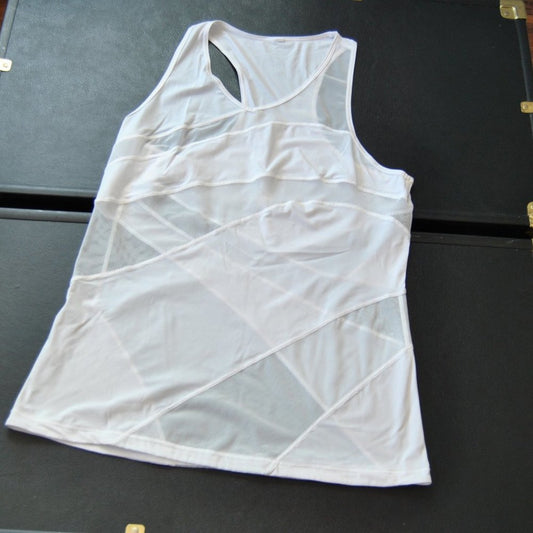 Lululemon Mesh Pattern Tank Top White