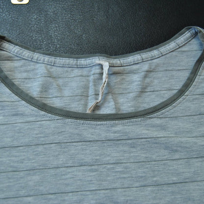 Lululemon Striped Gray Short Sleeve Shirt 6