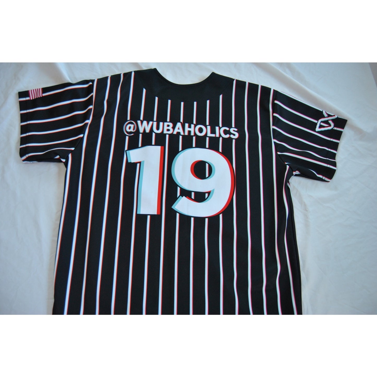 Wubaholics Jersey Shirt Black with Trippy Stripes #19