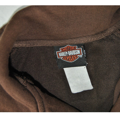 Harley Davidson St. Petersburg, FL Brown Large Full Zip Up Sweater